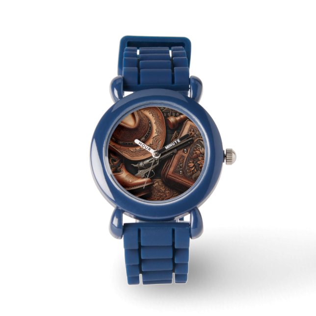 Western Trio: Hat, Boots, Revolver Watch (Front)