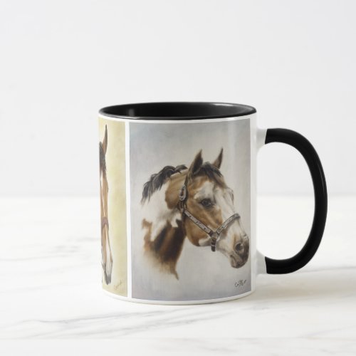 Western Trio Horse Mug
