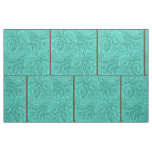 Western Turquoise Faux Leather Fabric 9&quot; For Cross