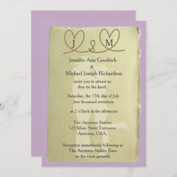 Western Tying The Knot Customizable Color Wedding Invitation by csinvitations at Zazzle