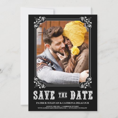 WESTERN TYPOGRAPHY SAVE THE DATE ANNOUNCEMENT