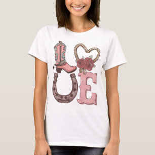 Western Valentine's Day Love T-Shirt