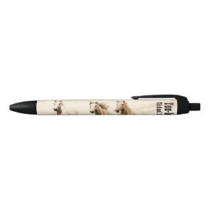 Western Vibes! Horses. Editable men's gift Pen
