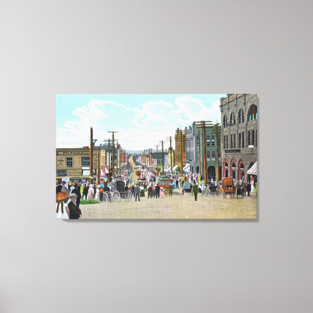 Western View from Holly Street Canvas Print (Front)
