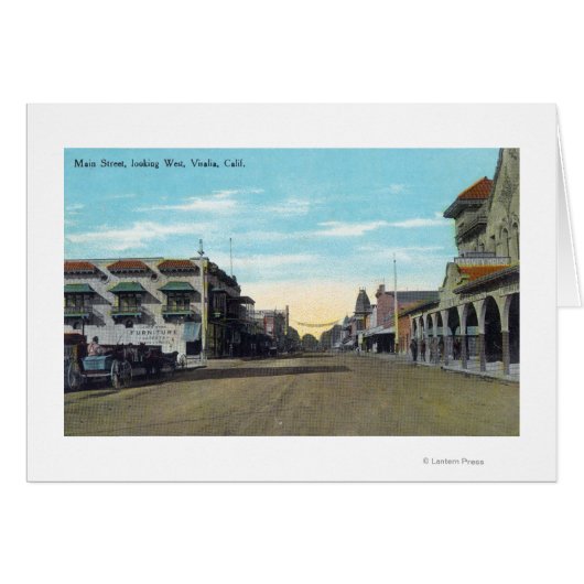Western View from Main StreetVisalia, CA 2 Cards (Front Horizontal)