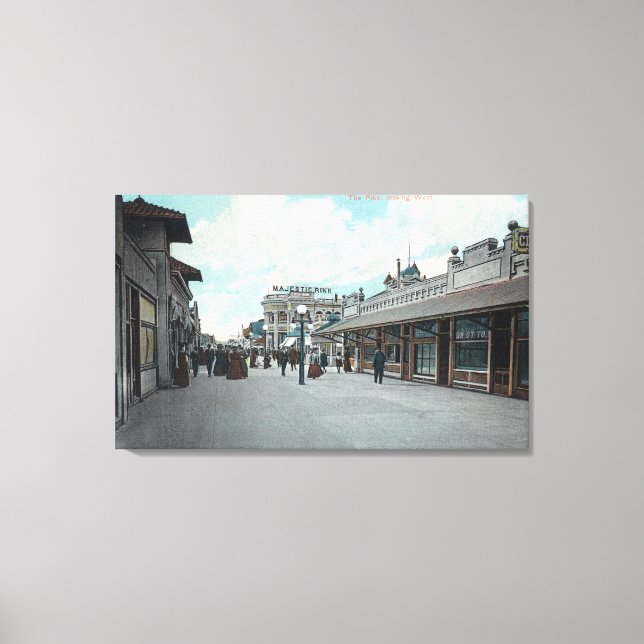 Western View from the PikeLong Beach, CA Canvas Print (Front)