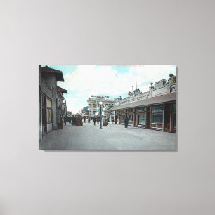 Western View from the PikeLong Beach, CA Canvas Print