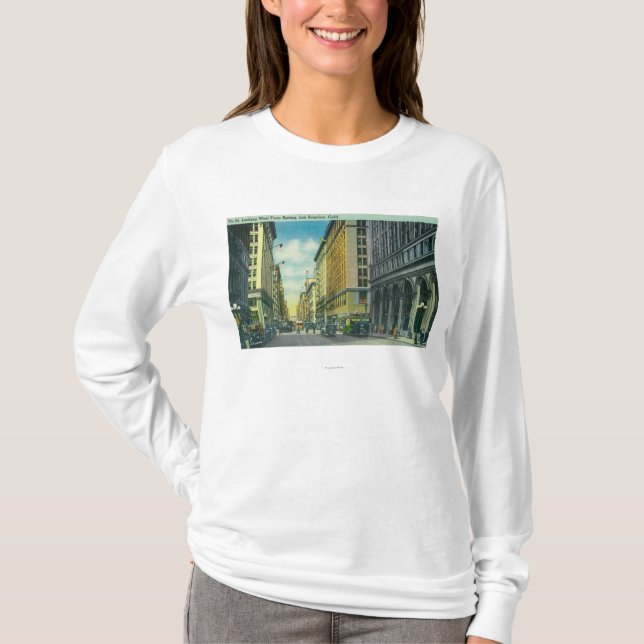 Western View of 7th Street from Spring Street T-Shirt (Front)