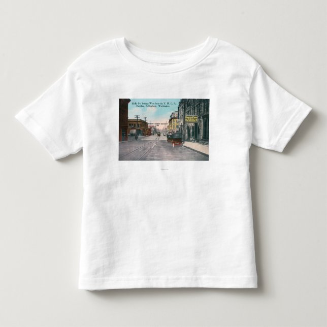 Western View of Holly Street from YMCA Bldg Toddler T-shirt (Front)