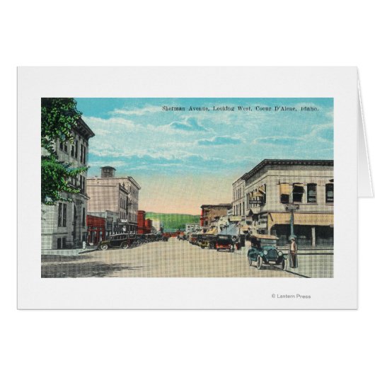 Western View of Sherman Avenue Cards (Front Horizontal)