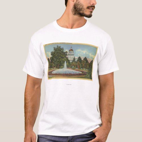 Western View of the State Capitol T_Shirt