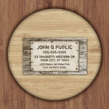 Western Vintage Business Cards by JerryLambert at Zazzle