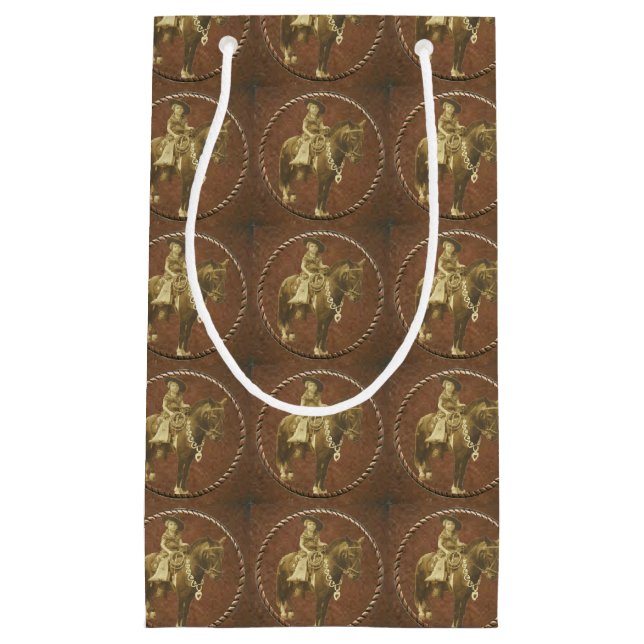 Western Vintage Cowgirl Gift Bag (Front)