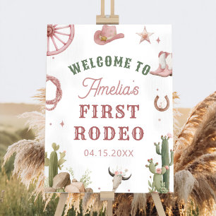 Western Vintage Cowgirl Rodeo Foam Board
