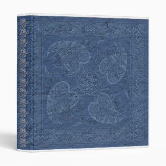 Western Vintage look blue Bandana Binder