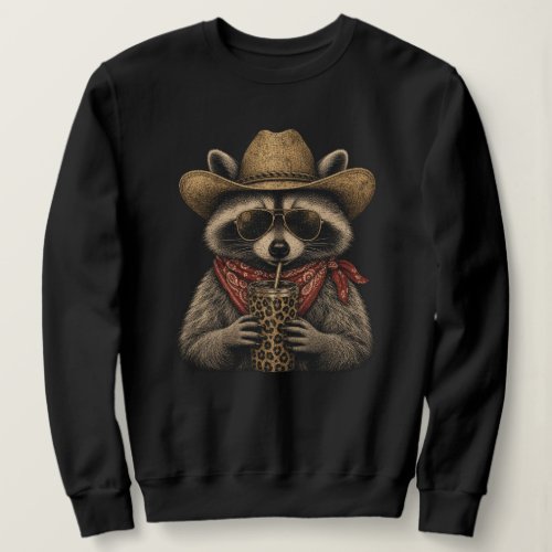 Western Vintage Raccoon Lover Gift Sweatshirt