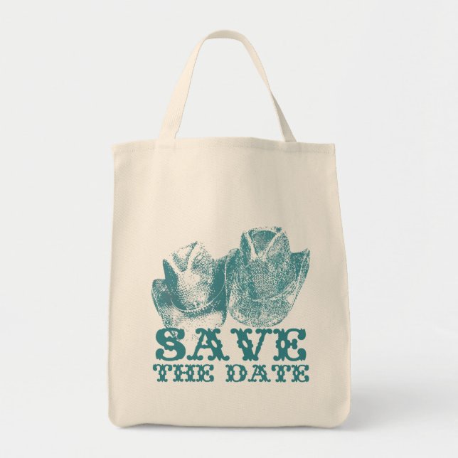 Western Vintage Wedding Planner Tote Bag (Front)