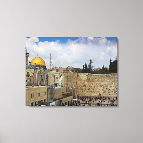 Western Wall in Jerusalem Wall of Sorrow Canvas