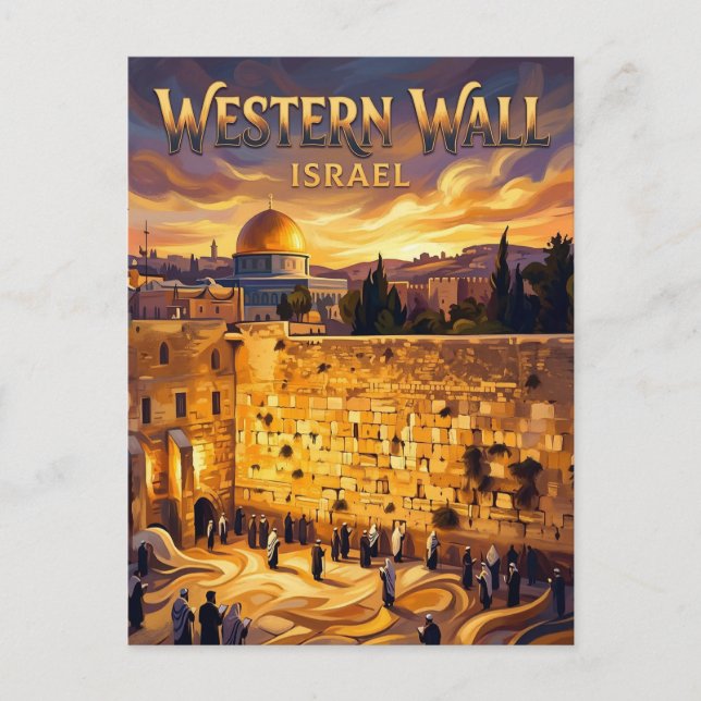 Western Wall Israel Postcard (Front)