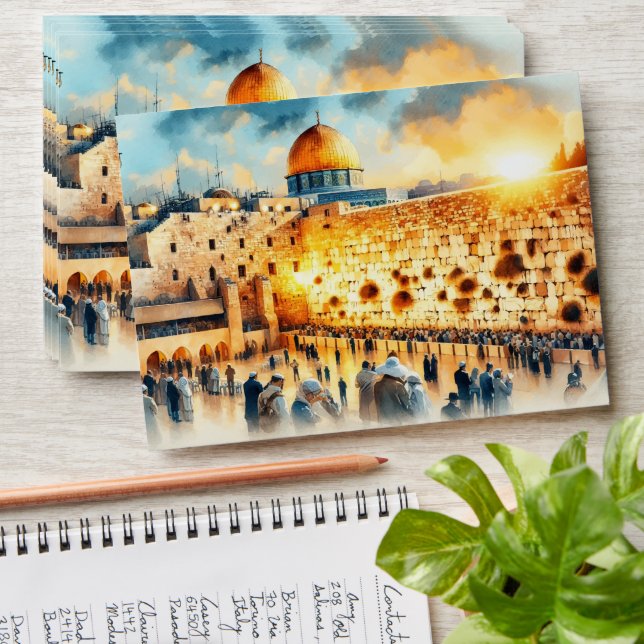 Western Wall Jerusalem Envelope (Stacked)