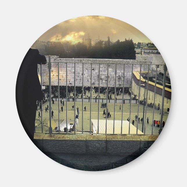Western Wall, Jerusalem, Holy Land Magnet (Front)