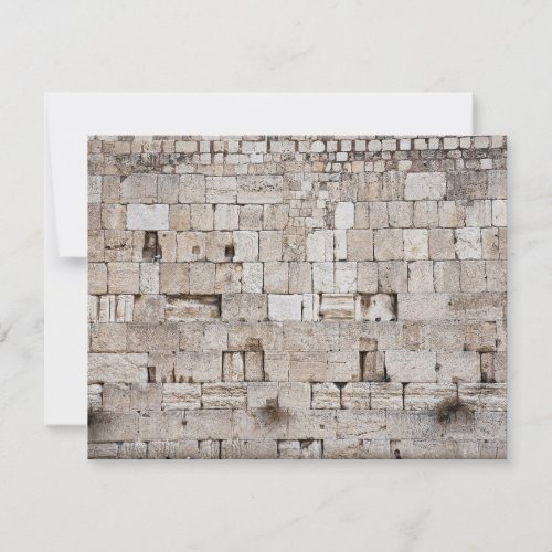 Western Wall Jerusalem Photo Note Card