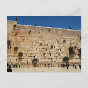 Western Wall, Jerusalem post card