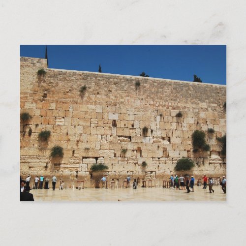 Western Wall Jerusalem post card