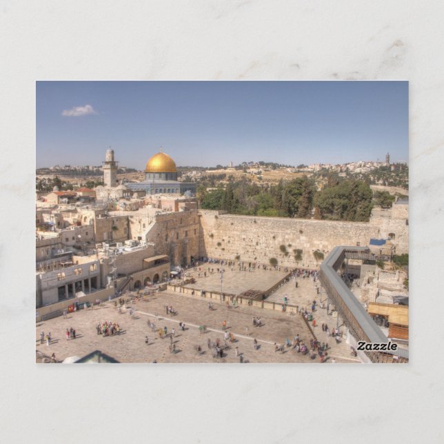 Western Wall Jerusalem Postcard (Back)