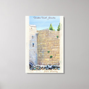Western Wall KOTEL Jerusalem Old City Israel Canvas Print