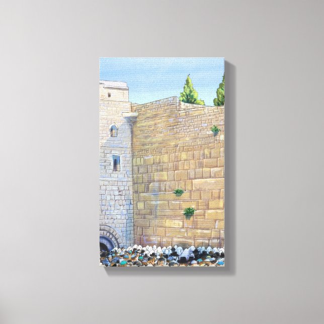 Western Wall KOTEL Jerusalem Old City Israel Canvas Print (Front)