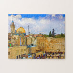 Western Wall (Wall of Sorrow) in Jerusalem Jigsaw Puzzle<br><div class="desc">Western Wall in Jerusalem (Wall of Sorrow) - This is not a sacred site for Jews only. The Jewish temple in Jerusalem was a place of prayer for all. When King Solomon built the first Temple, he specifically asked God to answer the prayers of non-Jews at the Temple as well,...</div>
