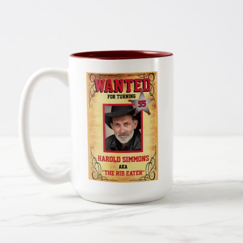 Western Wanted Poster Mug