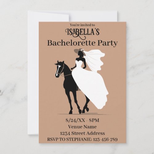 Western Wedding Bachelorette Party Holiday Card