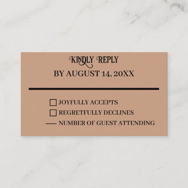 Western Wedding Enclosure Card (Front)