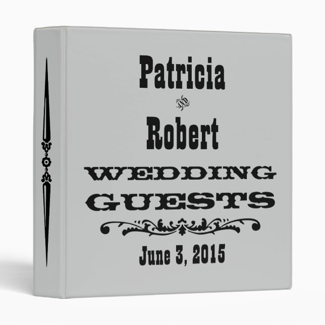 Western Wedding | Guest Registry Binder (Front/Spine)