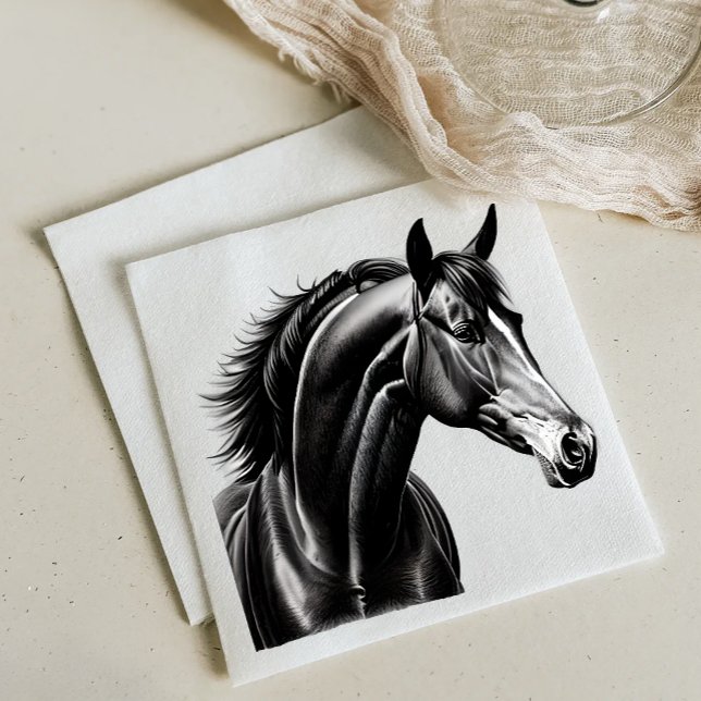 Western Wedding  Horse Rustic Country Equestrian Napkins (Creator Uploaded)
