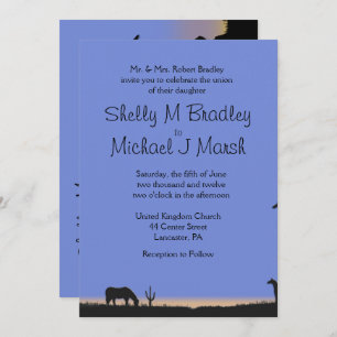 Western Wedding Invitation