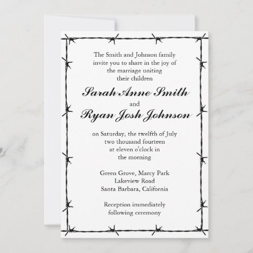 Western Wedding Invitation