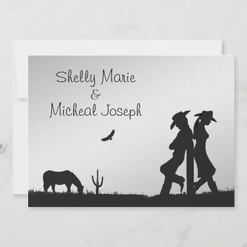 Western Wedding Invitation