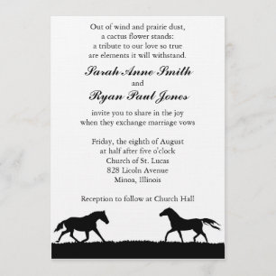 Western Wedding Invitation