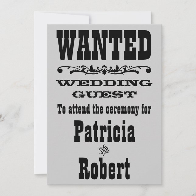 Western Wedding | Invitation (Front)