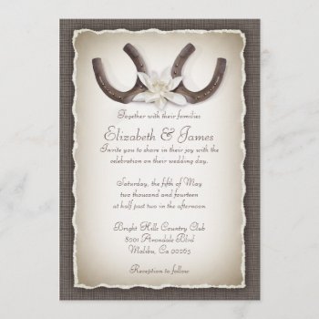 Western Wedding Invitations by topinvitations at Zazzle