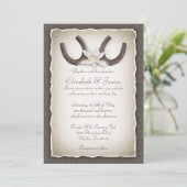 Western Wedding Invitations (Standing Front)