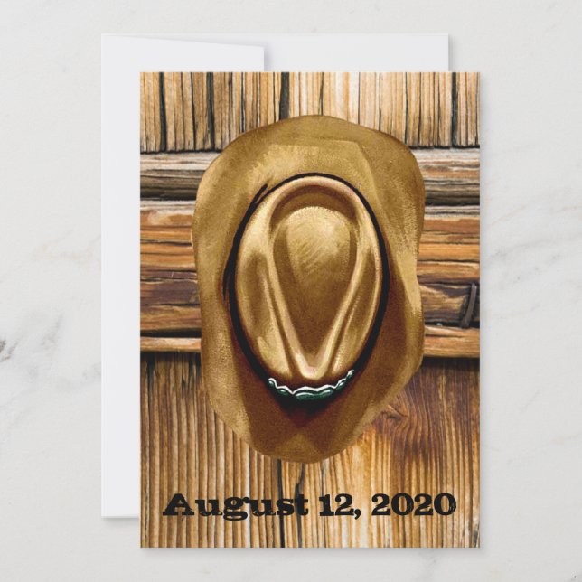 Western Wedding Invitations - 5" x 7" (Front)