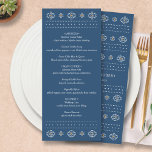 Western Wedding Menu, Rio Rancho Menu Card<br><div class="desc">An elegant western wedding menu inspired by the unique style of New Mexico. This menu card is perfect for your southwestern or Mexican wedding. Stunning on its own, it combines gracefully with the other elements in my Rio Rancho Wedding Invitation Suite to make your wedding dinner an event to remember....</div>