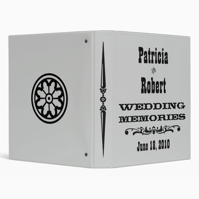 Western Wedding Photo Album Binder (Background)