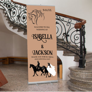 Western Wedding Retractable Banner