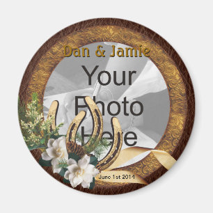 Western Wedding Save the Date Magnets