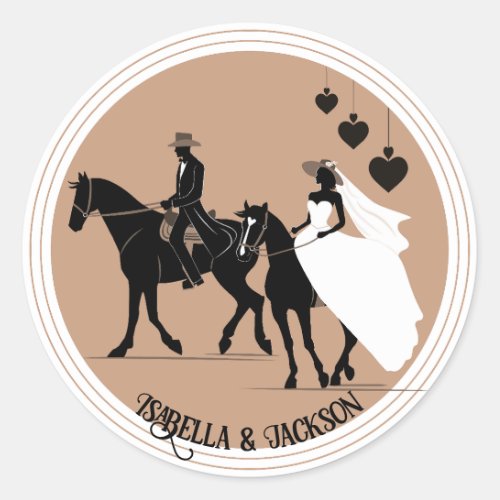 Western Wedding Sticker